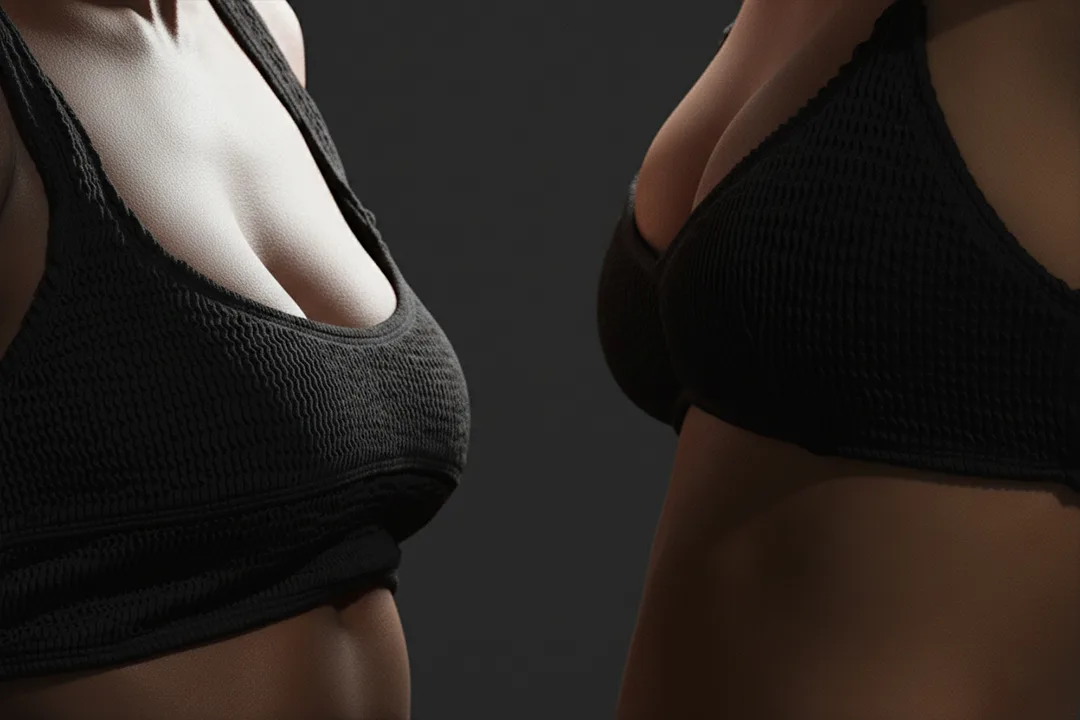Breast augmentation with implants